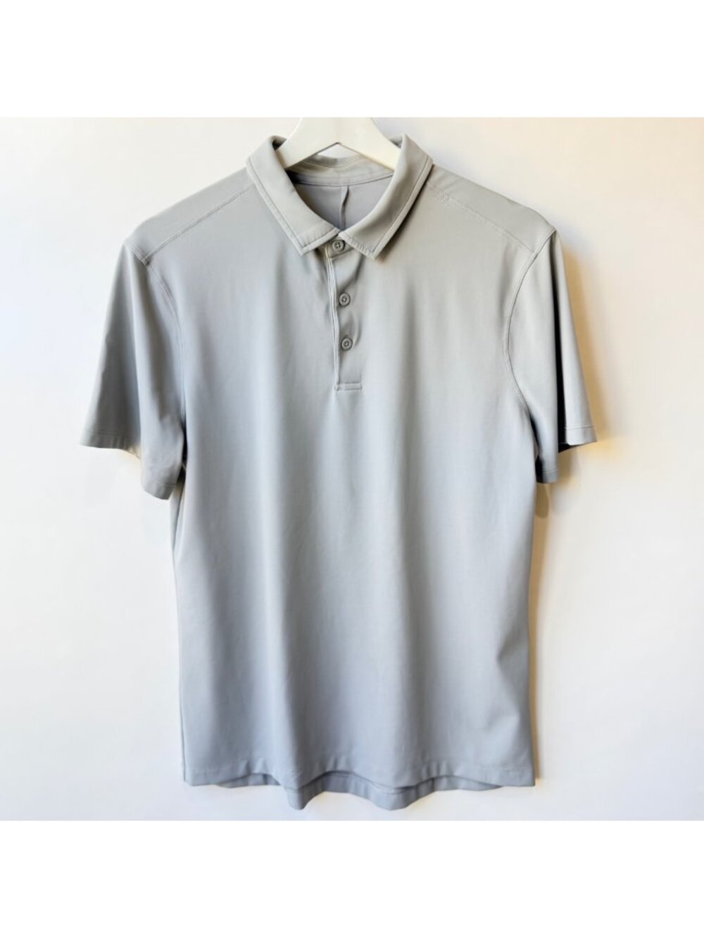 Lululemon Men’s Short Sleeve Performance Polo Light Gray J229 *